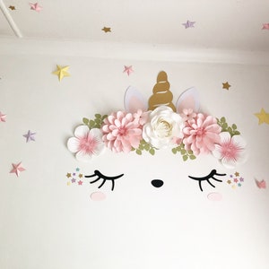 Paper Flower Template, Wall Paper Flowers for Events and Wedding Décor ...