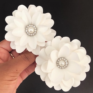 Modello per fiori di carta, piccoli fiori per progetti fai da te, modello Cricut Silhouette SVG/PNG ridimensionabile in formato PDF, fiori di carta Shadow Box