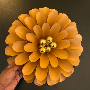 Paper Flower Template, Wall Paper Flowers for Events and Wedding Décor ...