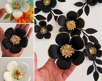 Plantilla de flor de papel DIY – SVG y Studio3, Cricut Silhouette (Descarga digital)