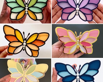 Archivo de corte de mariposa: SVG, PNG, Silhouette - Decoración para fiestas (Descarga digital)