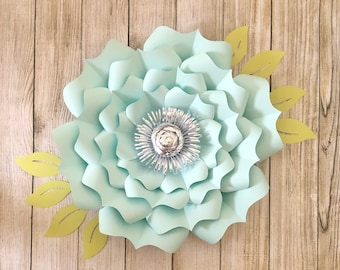 Paper Flowers Template, Large Paper flowers, Wedding, Home & Nursery Décor - DIY Paper Flower Flower Wall, SVG and PNG re-sizable Template