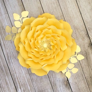 Large Paper Flower Template: DIY Wall Decor SVG/PNG (Digital Download)