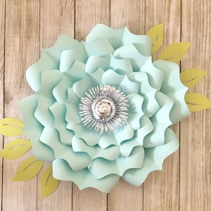 Paper Flower Template for Large paper flowers, Wedding, Home & Nursery Décor - DIY Paper Flower Flower Wall, PDF Trace and Cut Template