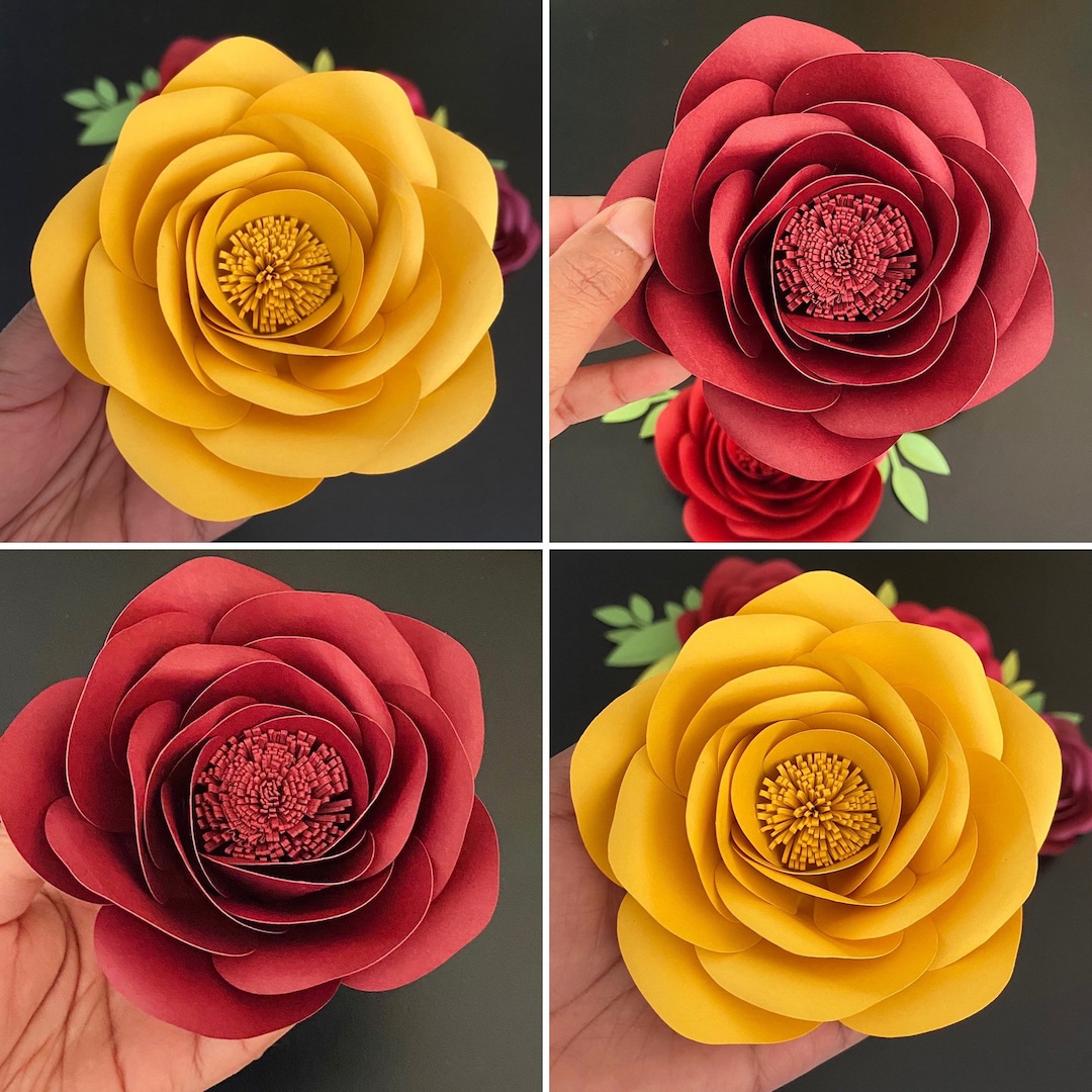 Paper Flowers Template Large Paper Flowers Wedding Home Nursery Paper Flowers Template Large Paper Flowers Wedding Home Nursery