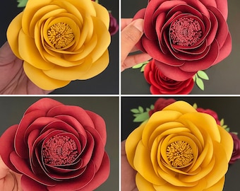 Large Paper Flower Template: DIY Wedding & Nursery Decor (SVG, PNG)