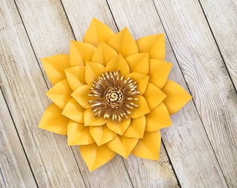 DIY Paper Flower Template: Giant Flower Wall Decor (PNG, Cricut, Silhouette)
