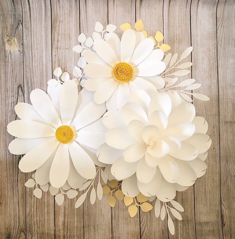 Paper Flowers Template DIY Paper Flowers for Event Décor Etsy