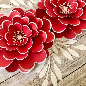 Large Paper Flower Template: DIY Wedding & Home Decor (PDF)