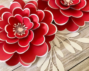 Large Paper Flower Template: DIY Wedding & Home Decor (PDF)