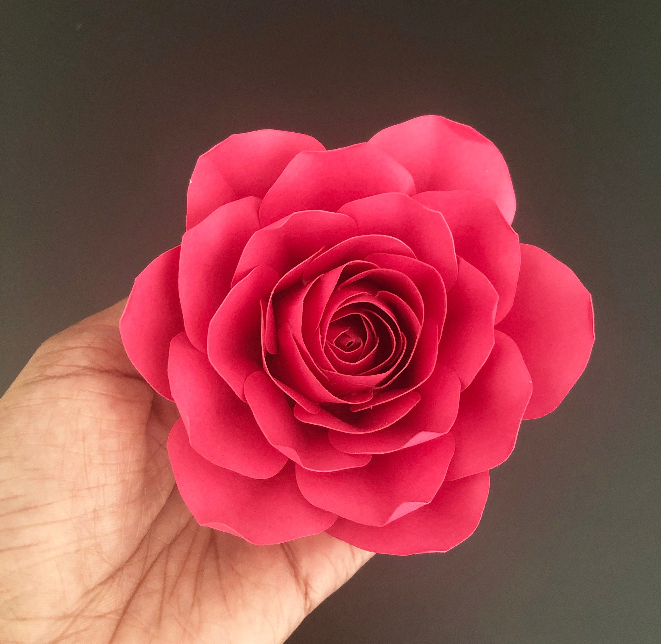 Small Paper Flowers Small Rose Template for DIY Crafting Etsy