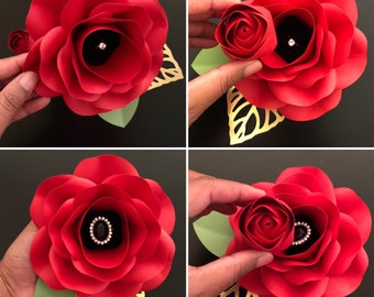Paper Flower Rose Template: DIY Wedding & Birthday Favors (SVG File)