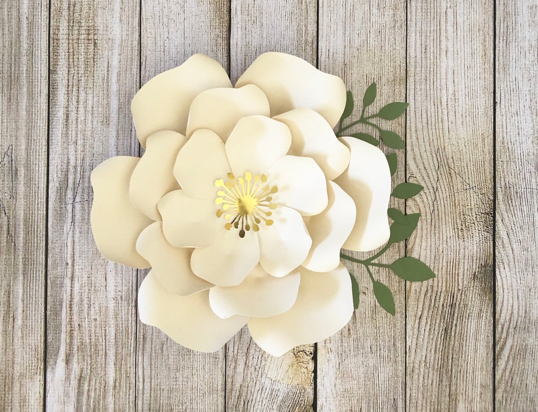 Paper Flowers PDF Template - 6 Sizes DIY Paper Flower for Event Decor ...