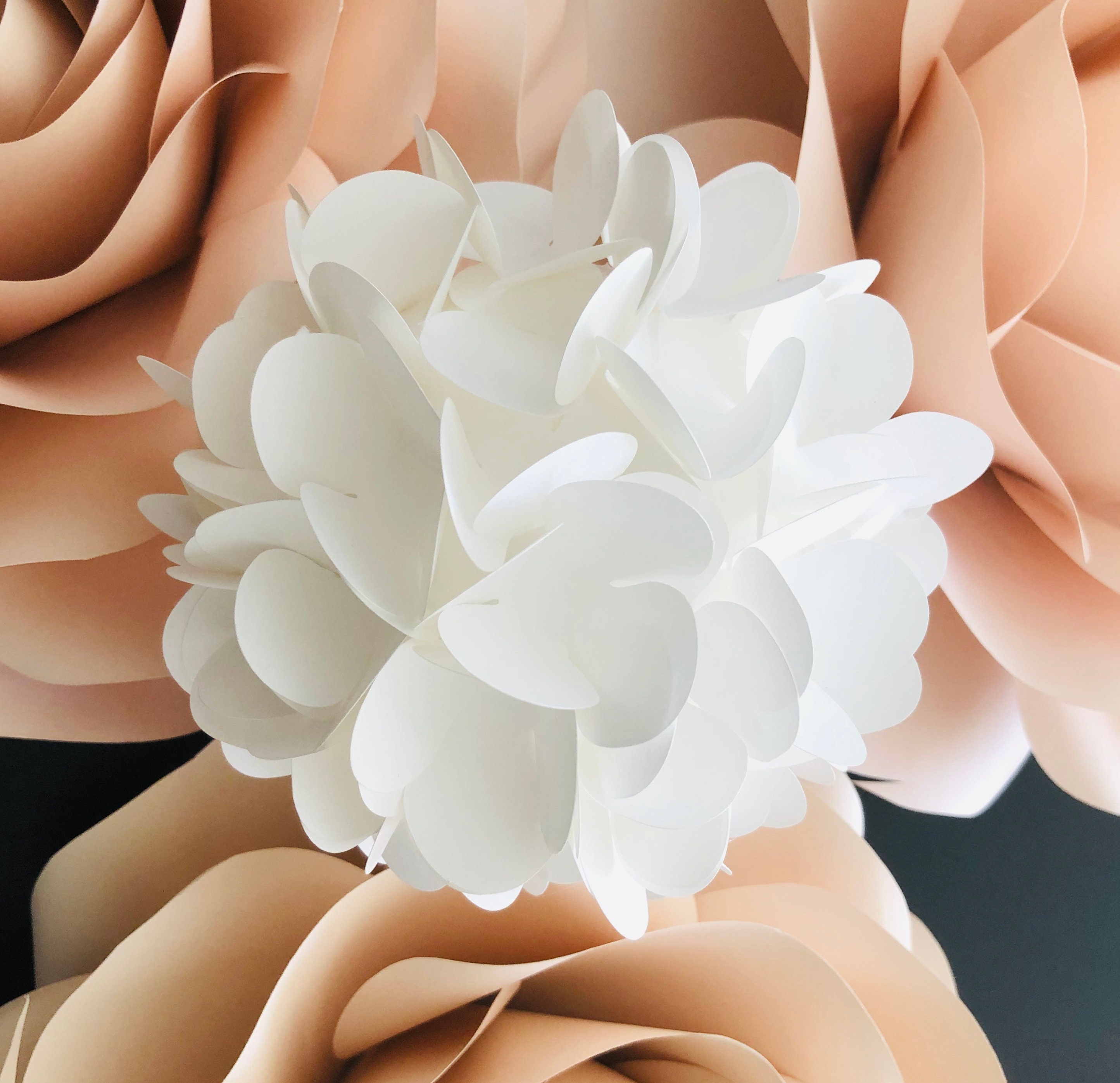 Paper Hydrangea Flower Template: SVG, PNG, & PDF (re-sizable) - Etsy Canada