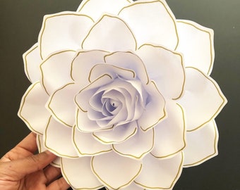 Small Paper Rose Template: DIY Crafting, Cricut Silhouette (PDF/PNG)