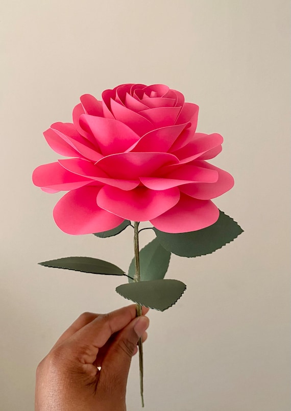 Plantilla de flor de papel flores pequeñas 5 tutoriales en - Etsy México