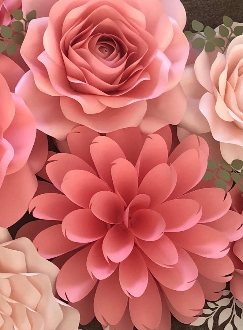 Paper Flowers Template DIY Paper Flowers for Event Décor Etsy