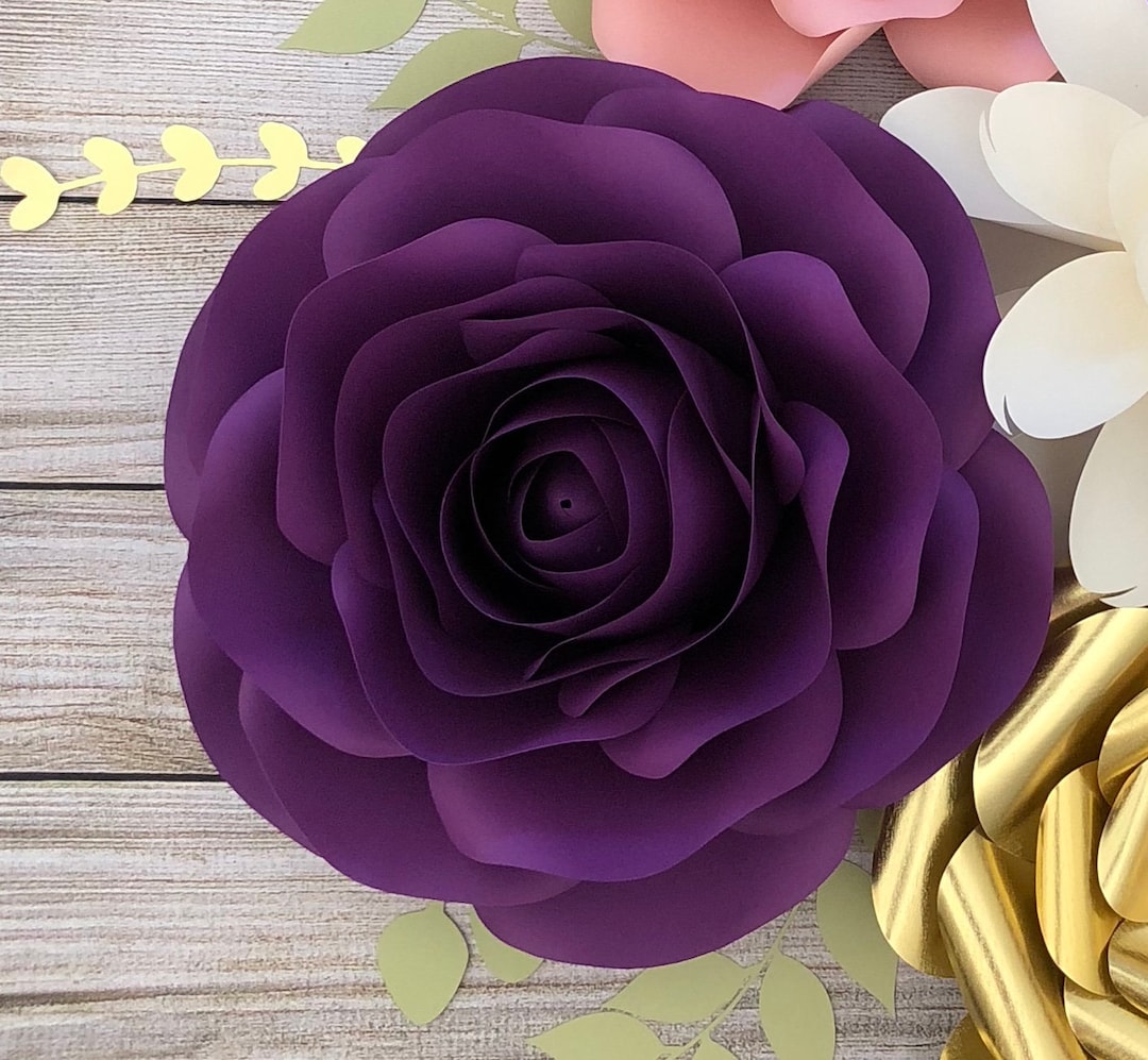 SVG, PNG &amp; Pdf Paper Rose Template - DIY Paper Flowers for Event Décor ...