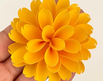 Modèle de fleur en papier, petites fleurs pour projets de bricolage, PDF, SVG, Studio3, fichier de coupe PNG pour camée Cricut & Silhouette, fleurs de la boîte d'ombre