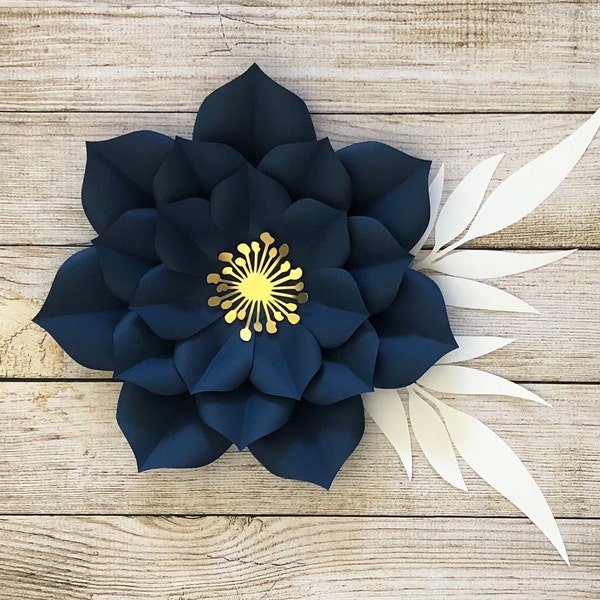 PDF Paper Flower Template - DIY Paper Flower For Event Decor and Wedding Decor - Printable Trace and Cut Files Handmade Home Decor - Flower