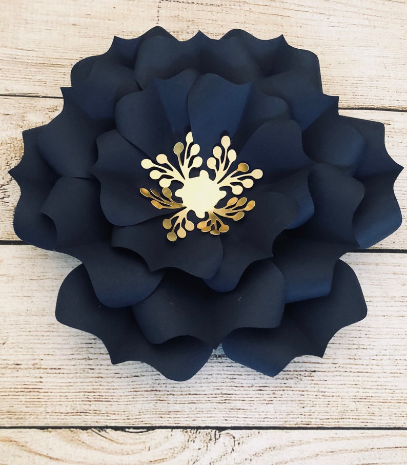 Paper Flowers Template Large Paper Flowers Wedding Home & Etsy