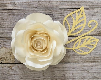 Plantilla para hacer rosas de papel: Decoración de rosas extra pequeñas (patrón en PDF)