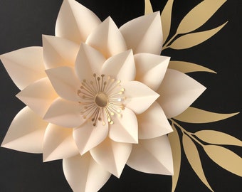 DIY Paper Flower Template: Printable Trace & Cut Files (PDF)