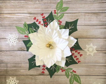 DIY Paper Flower Template with Base: Printable Trace & Cut Files (PDF)