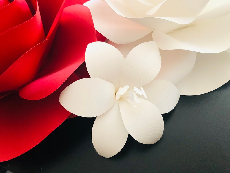 Lily Paper Flower Template Small Paper Flowers for DIY | Etsy