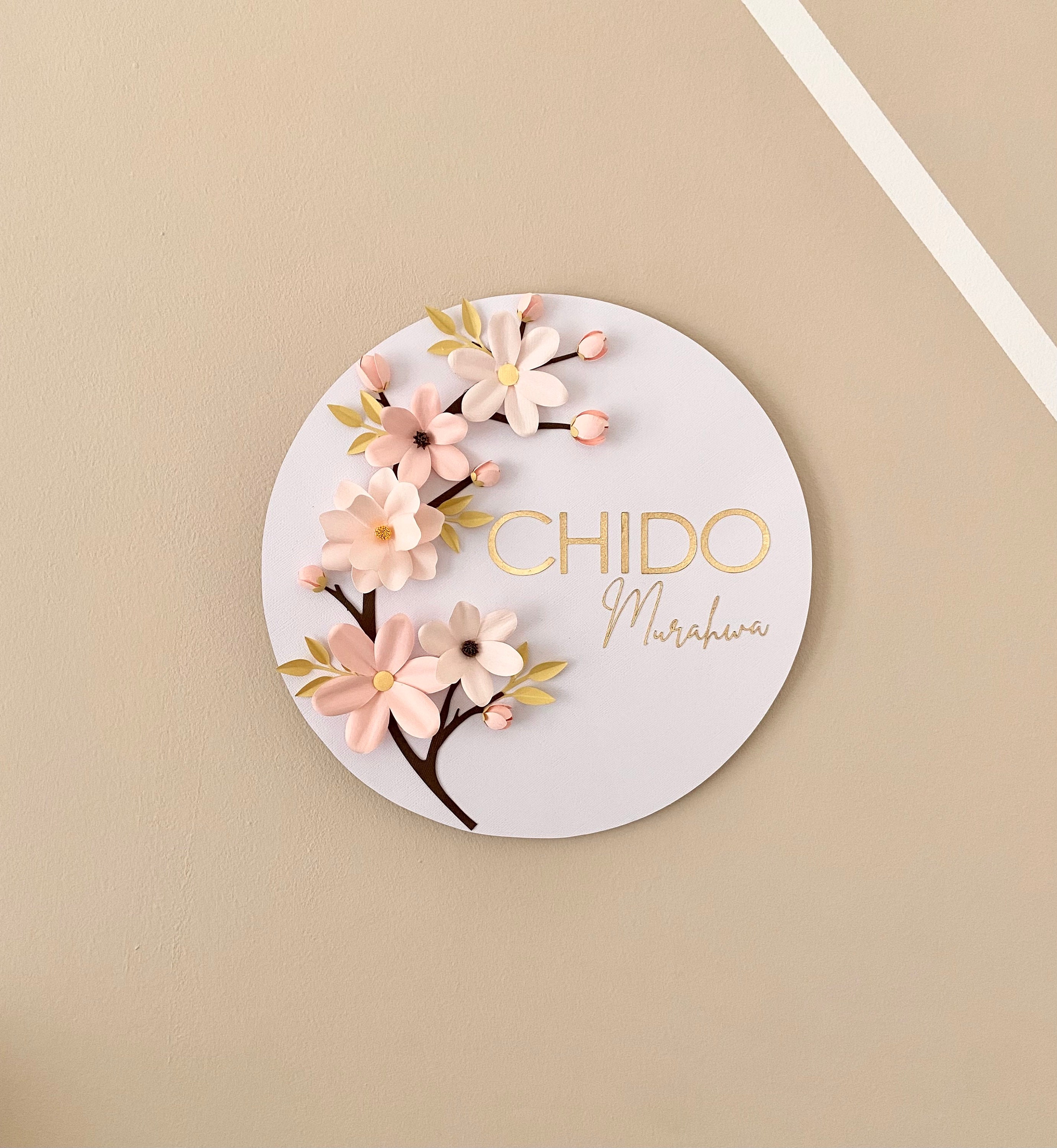 Paper Flower Cherry Blossom Tree Template DIY Project for | Etsy