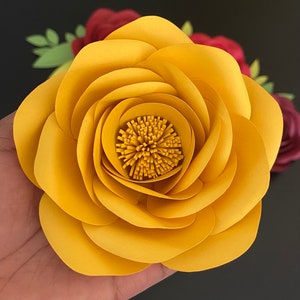 Large Paper Flower Template: DIY Wedding & Nursery Decor (PDF)