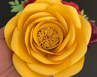 Large Paper Flower Template: DIY Wedding & Nursery Decor (PDF)