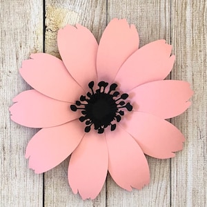 Paper Flower Template: DIY Daisy, Cricut & Silhouette (PNG, PDF)