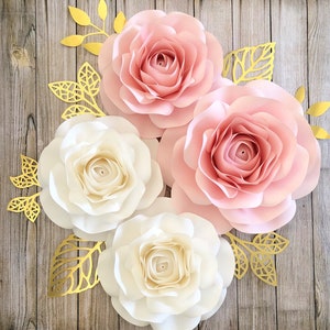 DIY Paper Rose Template: Medium Rose Decor (PDF Pattern)