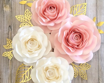 DIY Paper Rose Template: Medium Rose Decor (PDF Pattern)
