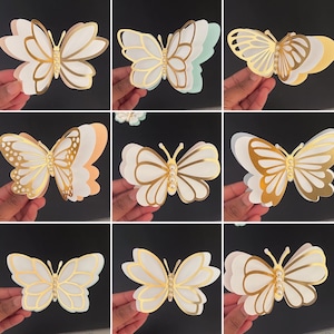 Butterfly SVG PNG cut file, Cricut & Silhouette svg, Butterfly theme Birthday, 7 Butterfly cut files, 3D Butterfly, Shadowbox Butterflies