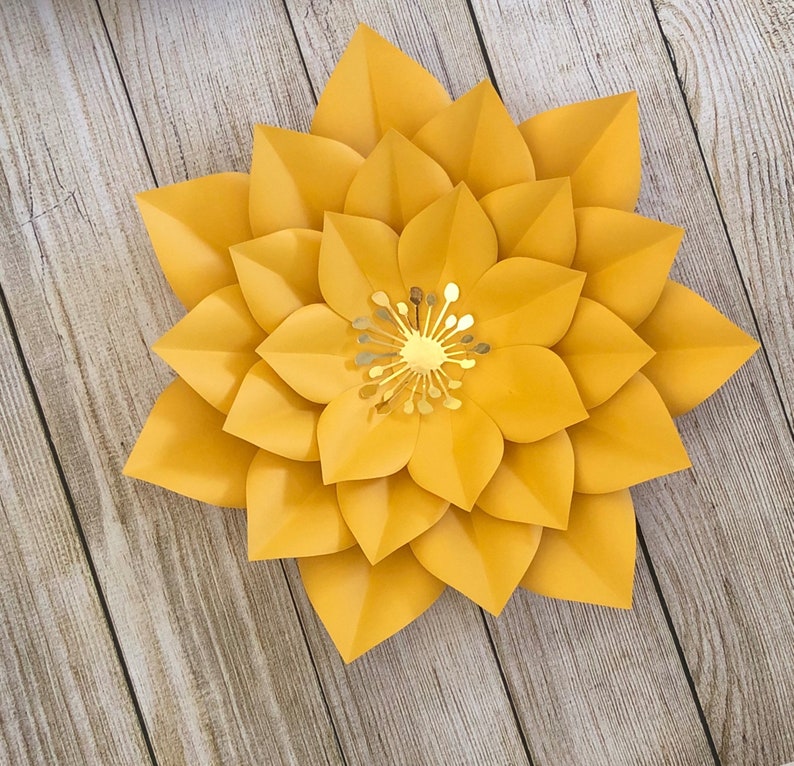 Paper Flowers Template for Large Paper Flowers and Giant Etsy