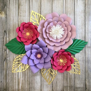 Paper Flowers Template for Large Paper Flowers and Giant - Etsy