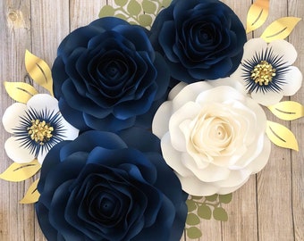 Paper Flower Rose Template: DIY Wedding Wall Decor (PDF)