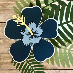 SVG Hibiscus Paper Flower Template Re-sizable SVG Cut File - Etsy Australia