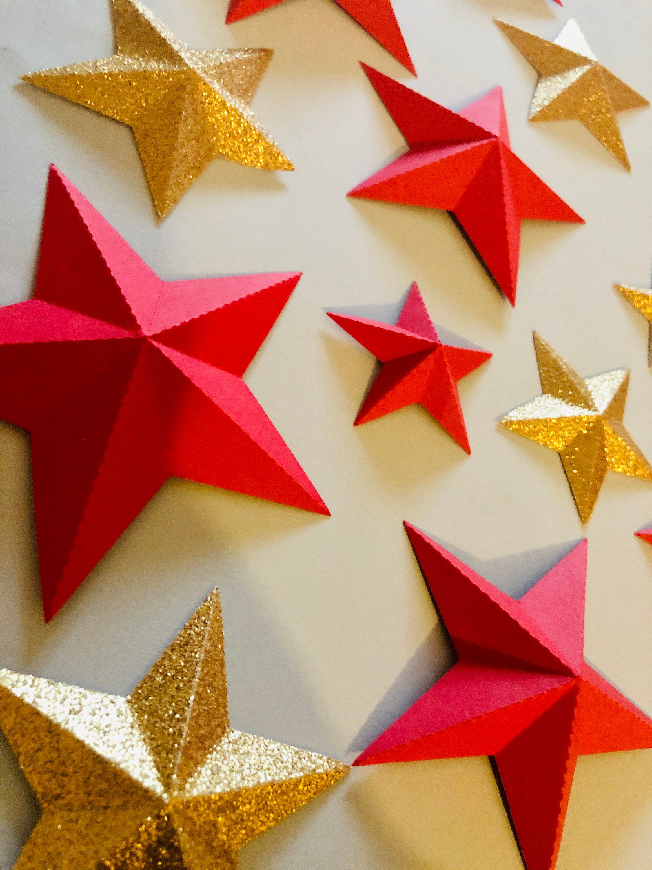 Download 3D Star SVG 2D star SVG Paper Star Décor for Birthday | Etsy