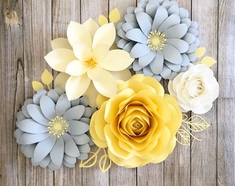 Large Paper Flowers Template Bundle: DIY Nursery & Wedding Decor (PDF Pattern)