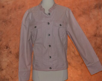 Pink Denim Jacket - Etsy Australia