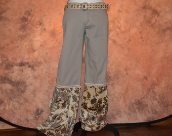 Reworked tapestry | Etsy Hand Painted Cargo Pants Size 14 OOAK