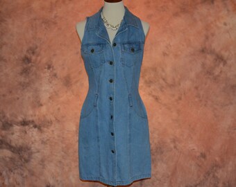 60s denim dress