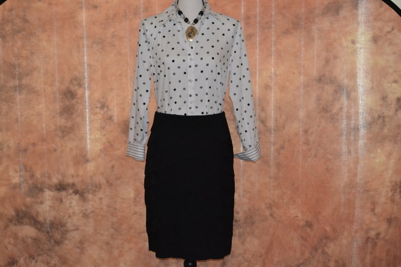 90s Working Girl Vintage White House Black Market Business Set Womens White House Black Market Sz M Skirt and Blouse Suit Set