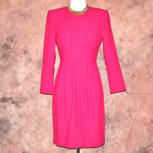 plaid v neck dress V-Neck Smocking Long Sleeve Plaid Midi Dress Hunter Green / Medium main image 0