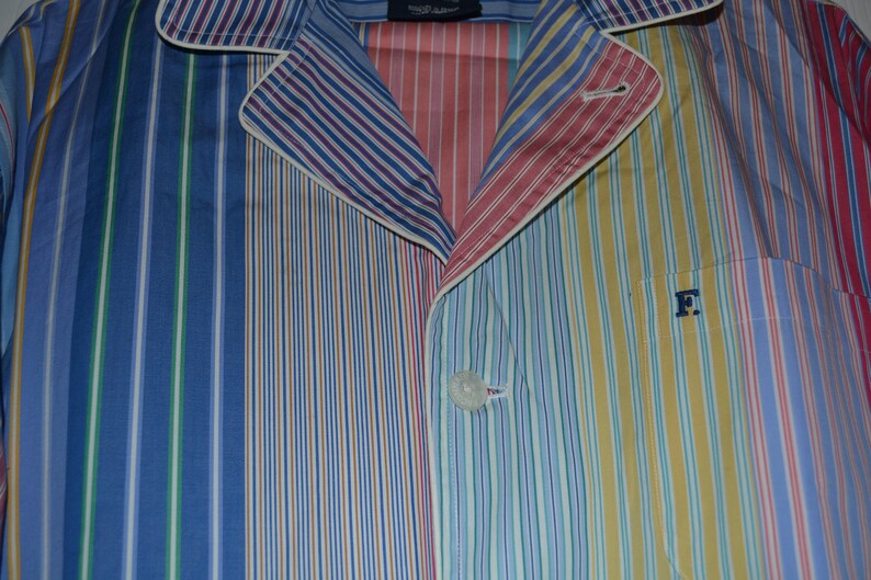 Faconnable Pajamas New Old Stock Woman/'s Vintage Sleepwear By Albert Goldberg 100/% High-Grade Cotton Striped Night Clothes