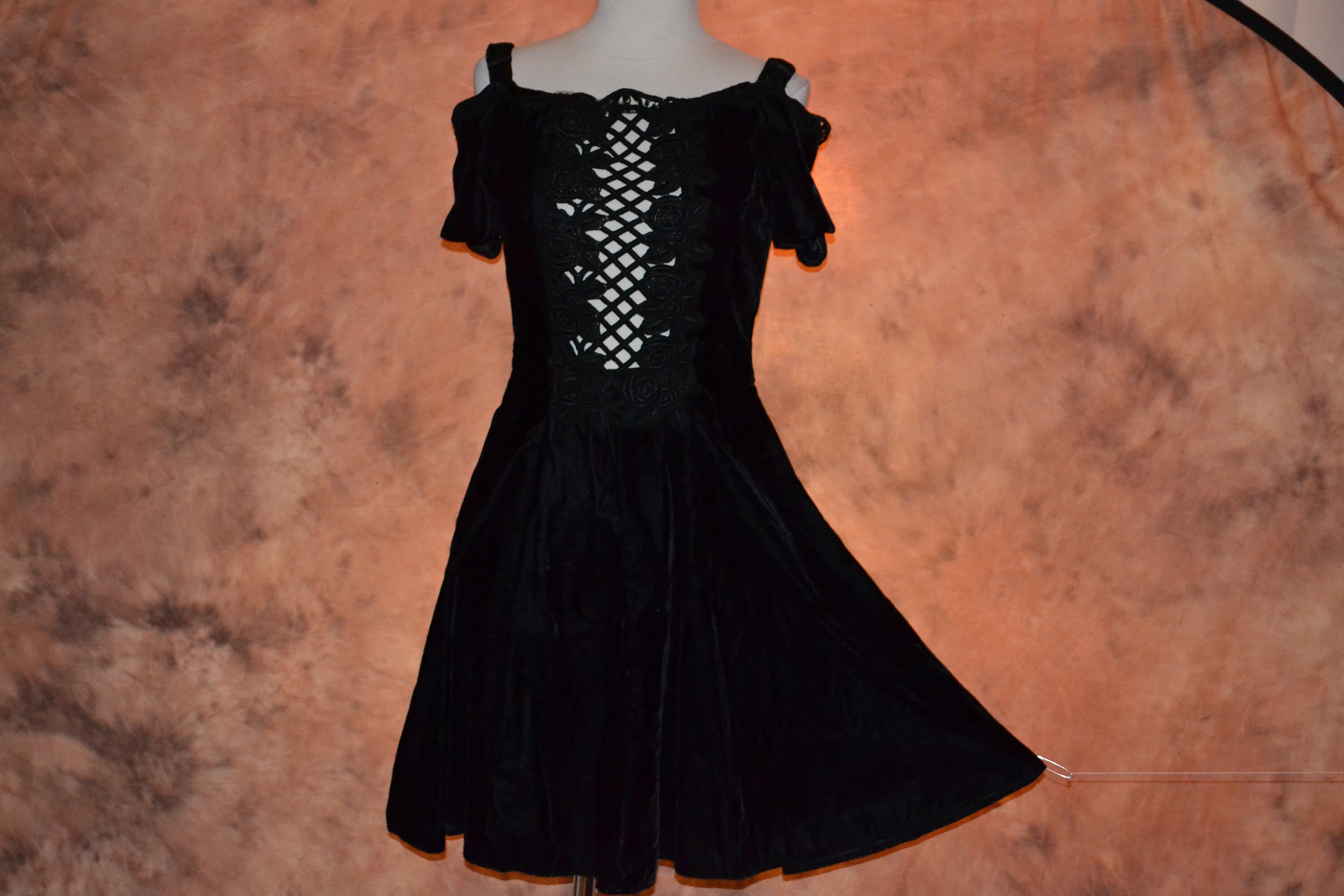 Black Velvet Scott Mcclintock Dress 25% OFF
