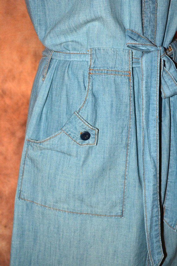 Lucky Brand Denim Dress, Light Wash Button Down With Belt (M) - Etsy Israel Lucky Brand Denim Dress, Light Wash Button Down With Belt (M) - Etsy Israel